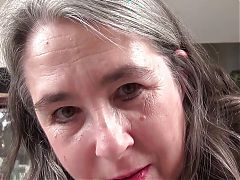 AuntJudys - Your Mature Hairy Step-Aunt Grace Catches You Watching Mature Porn (POV)